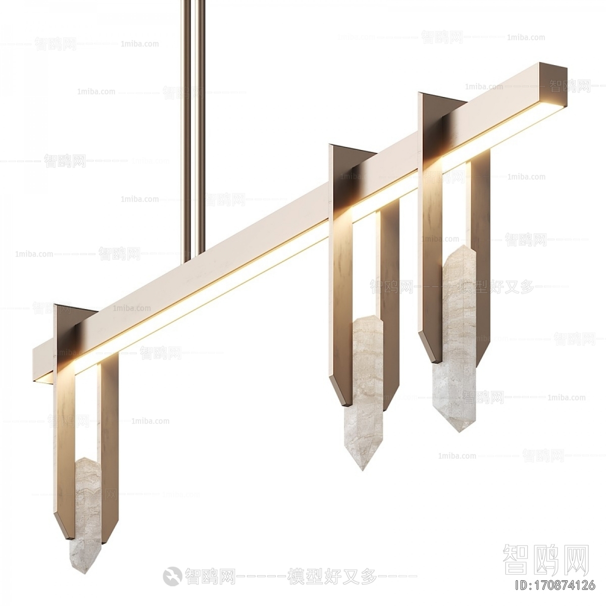 Modern Long Chandelier