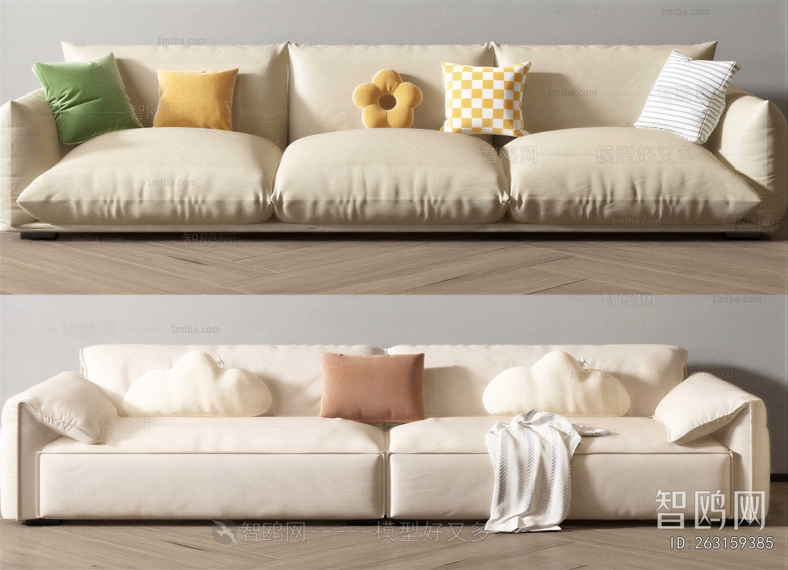 Modern Three-seat Sofa