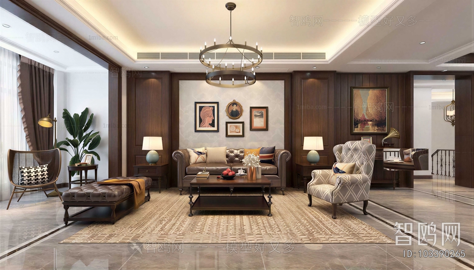 American Style A Living Room