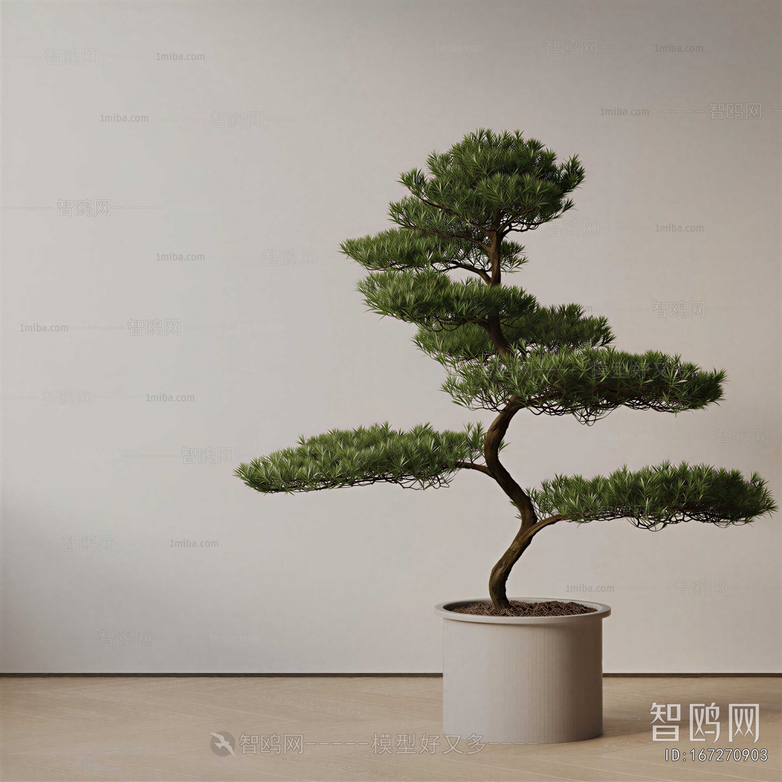 New Chinese Style Ground Green Plant Potted Plants