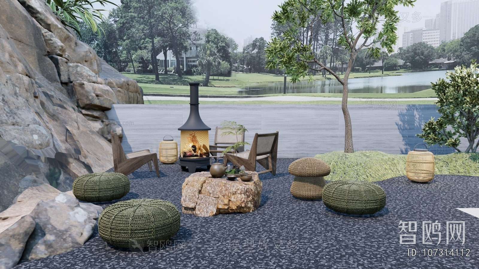 Modern Courtyard/landscape