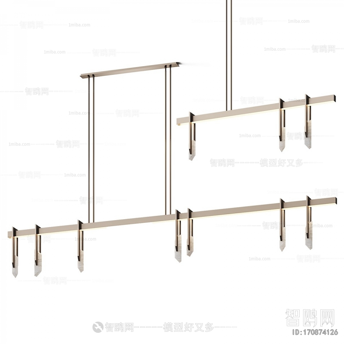 Modern Long Chandelier