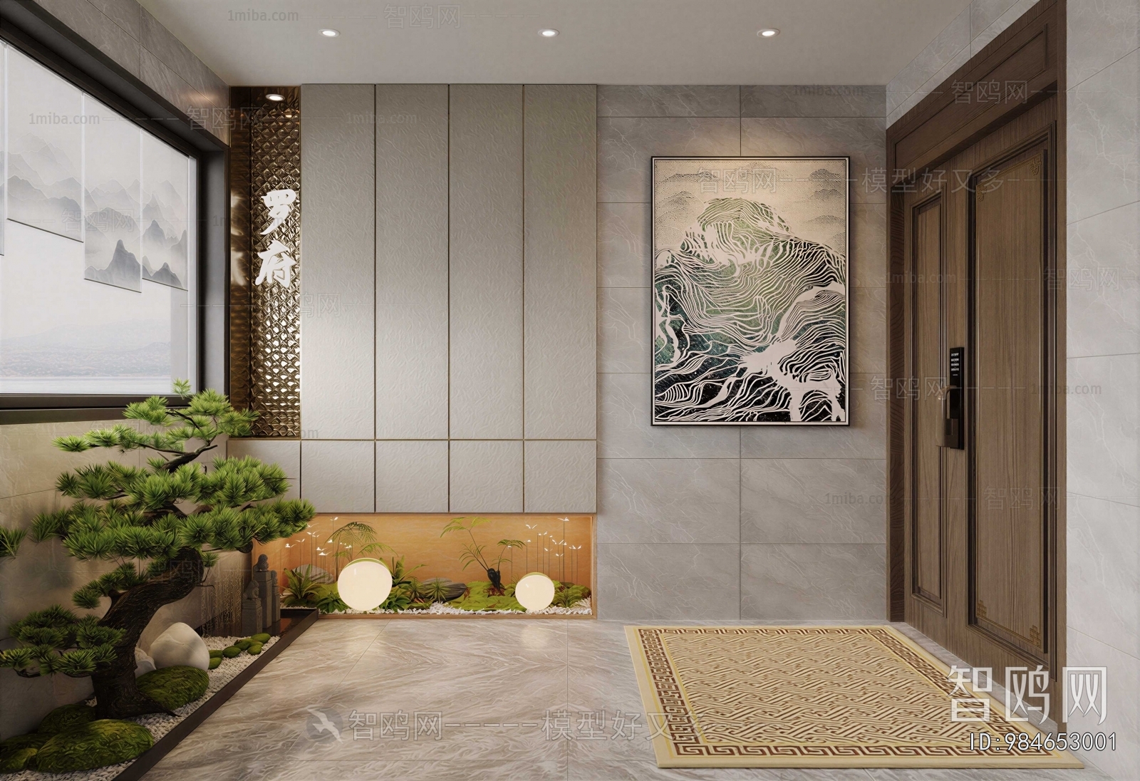 New Chinese Style Hallway