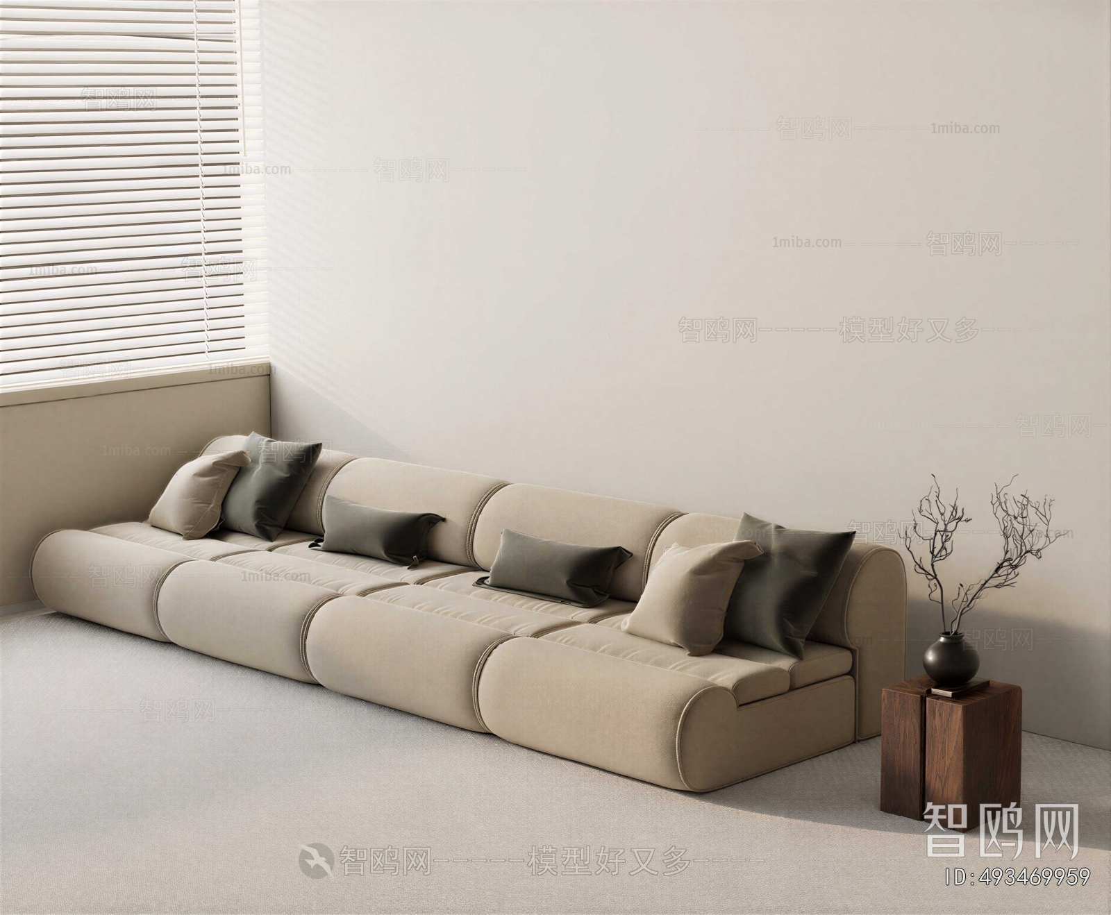 Modern Multi Person Sofa