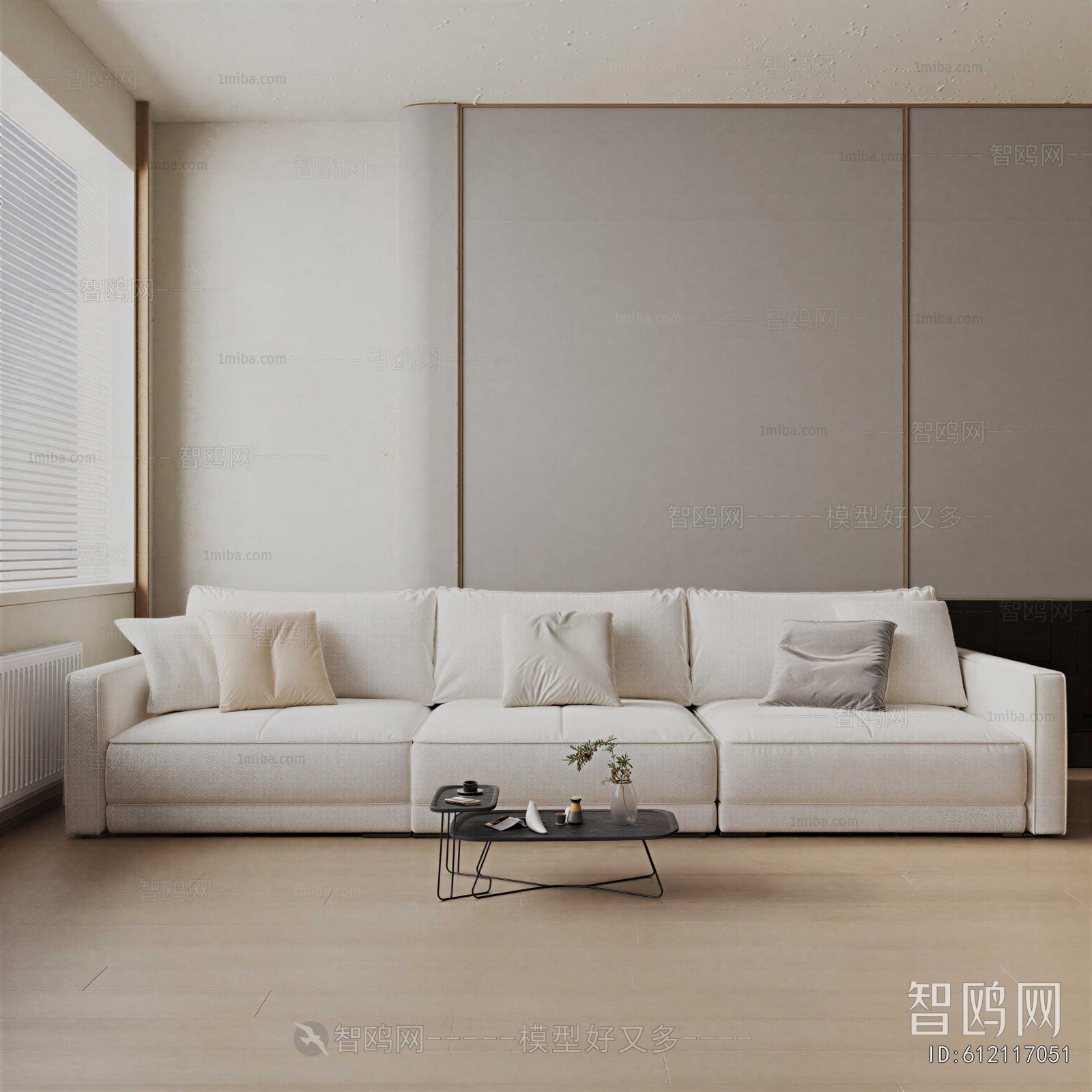 Modern Three-seat Sofa