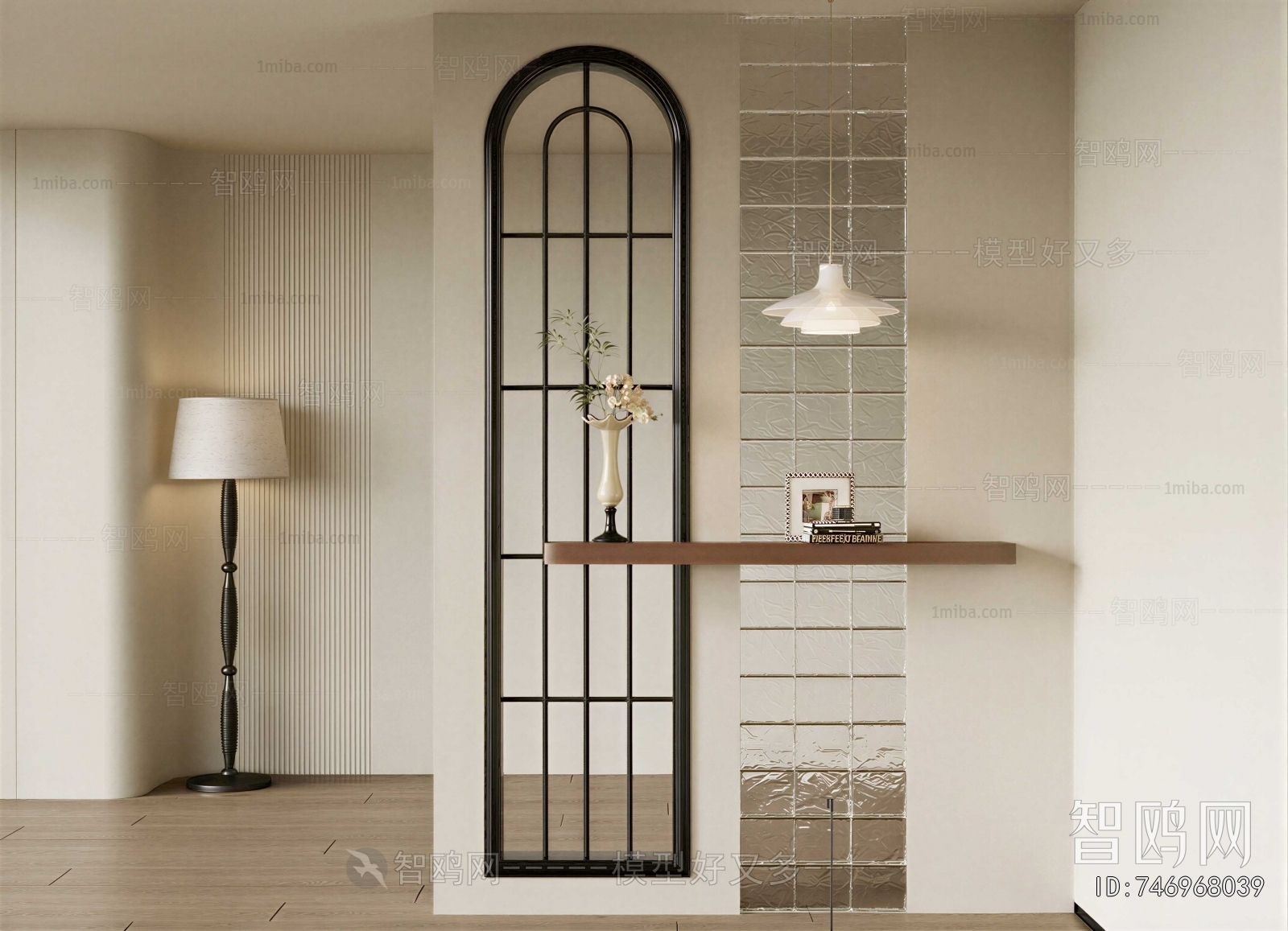 French Style Glass Screen Partition