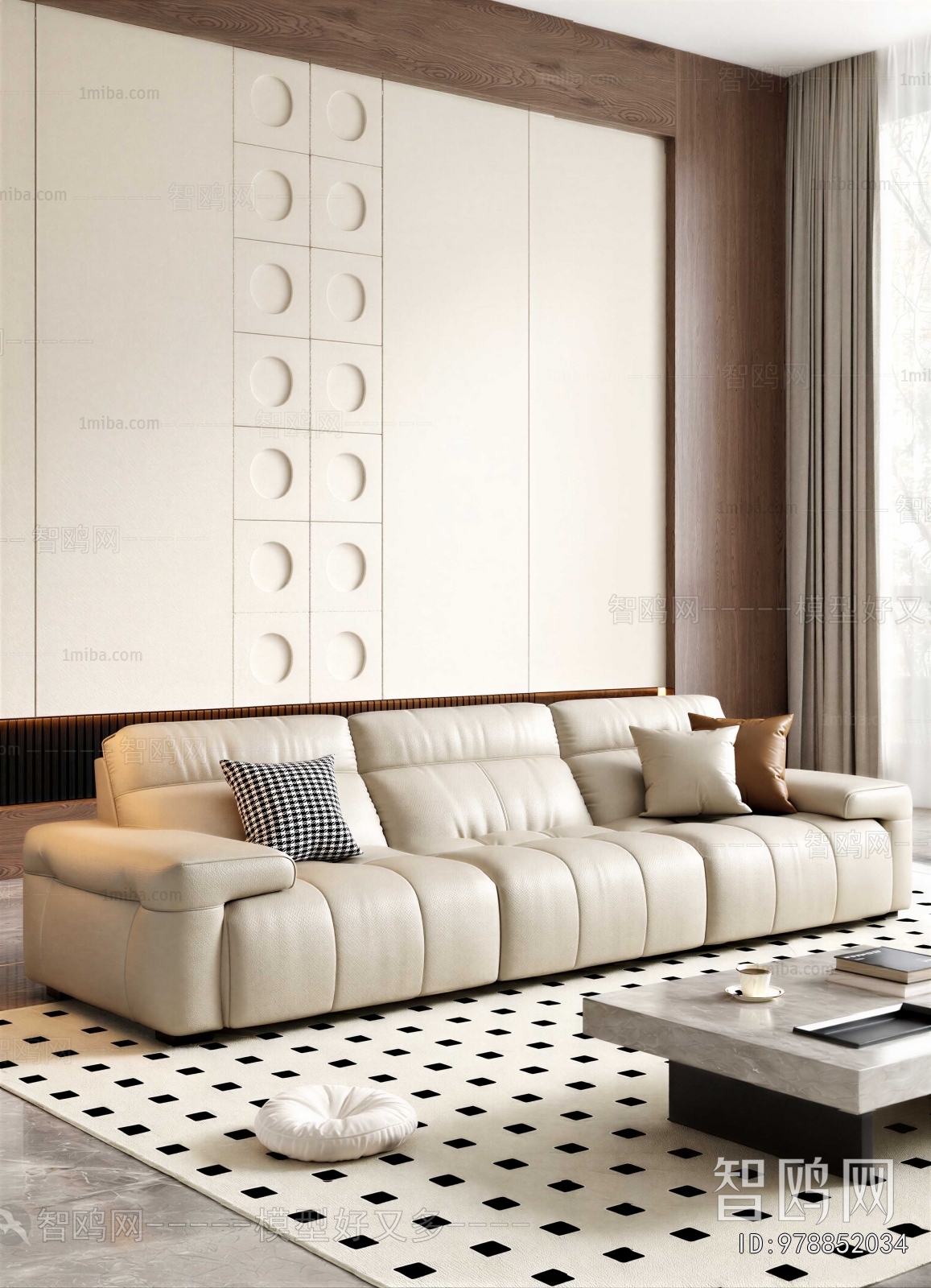 Modern Three-seat Sofa