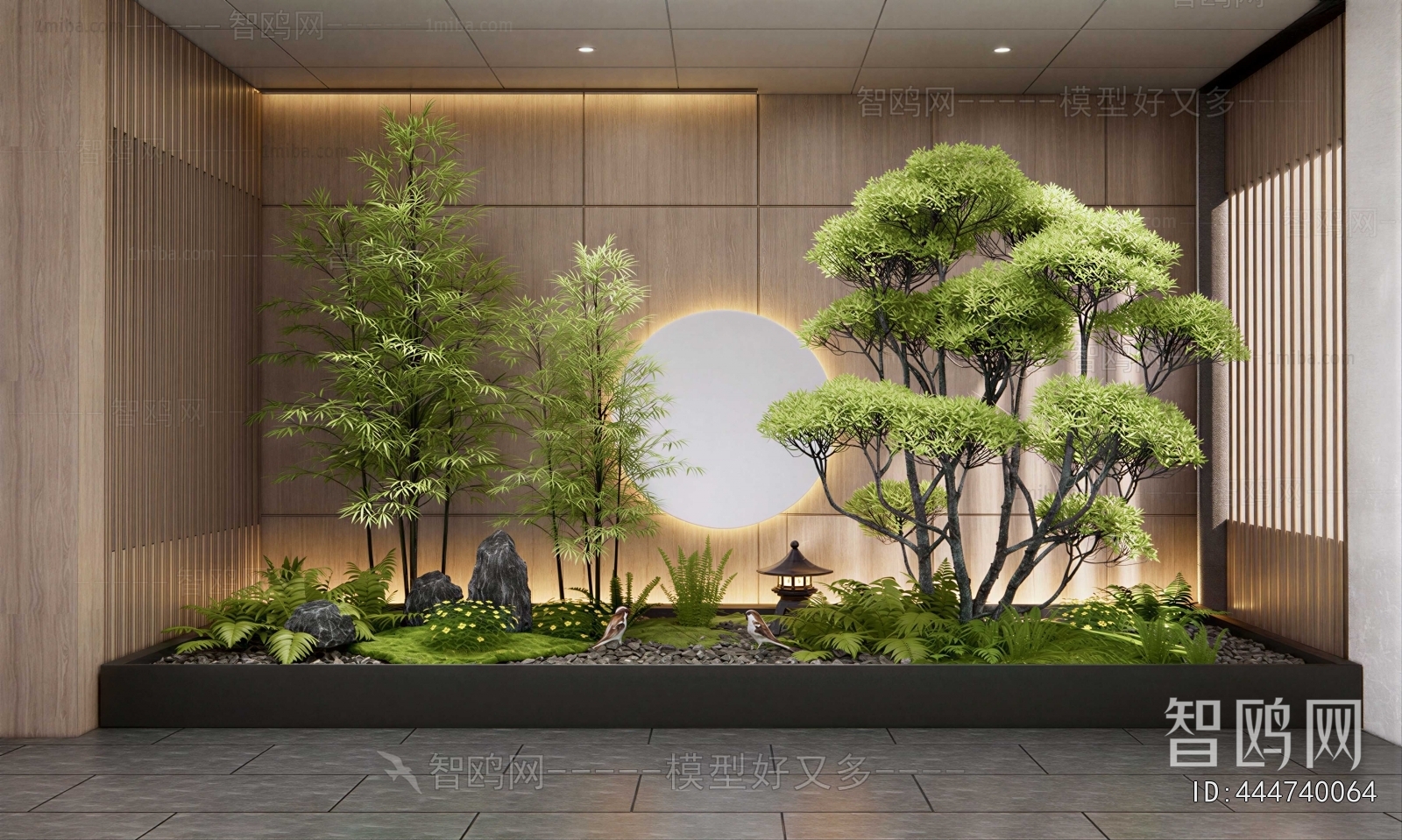 New Chinese Style Plant Landscaping
