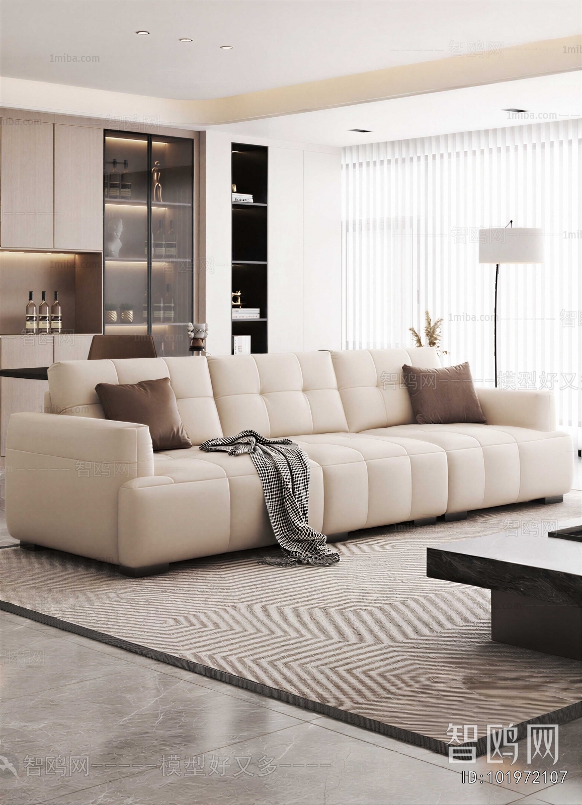 Modern Three-seat Sofa