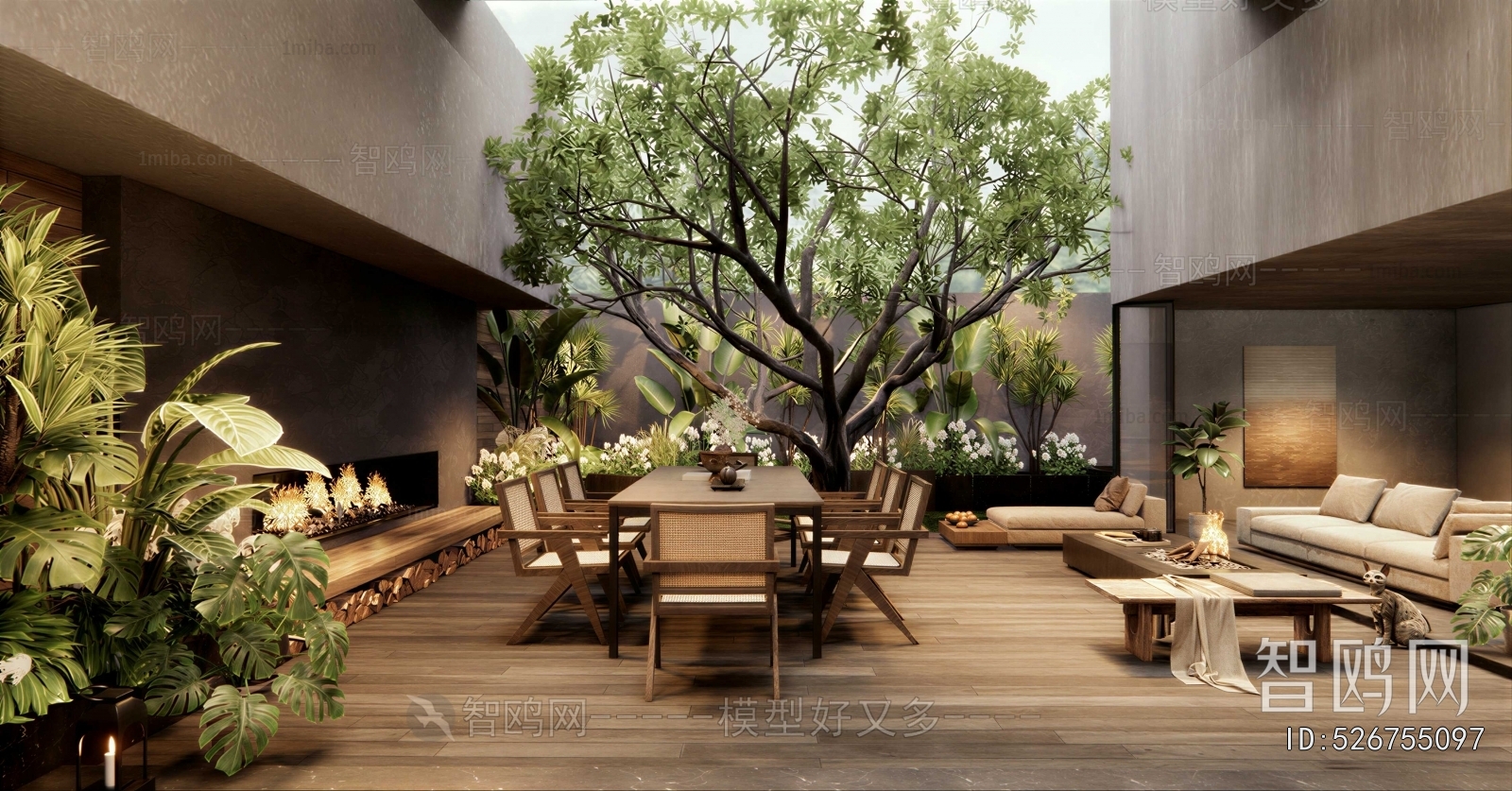 Modern Courtyard/landscape