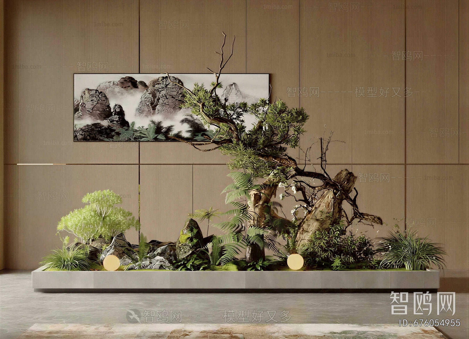 New Chinese Style Plant Landscaping