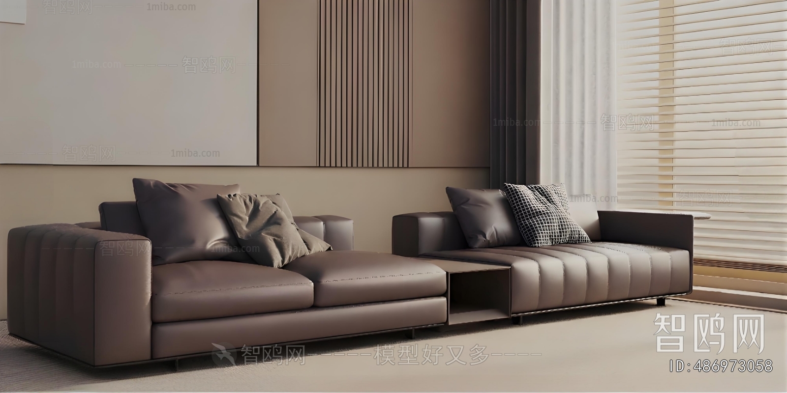 Modern Three-seat Sofa