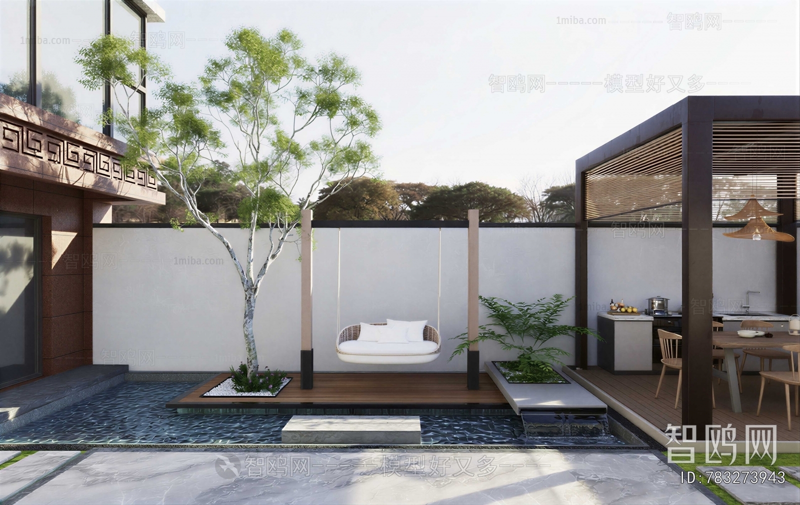 Modern Courtyard/landscape