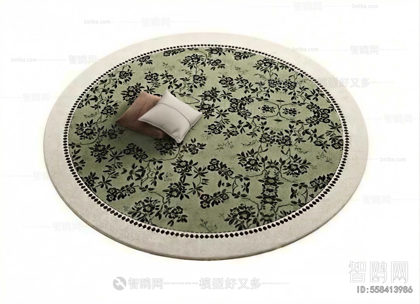 French Style Circular Carpet