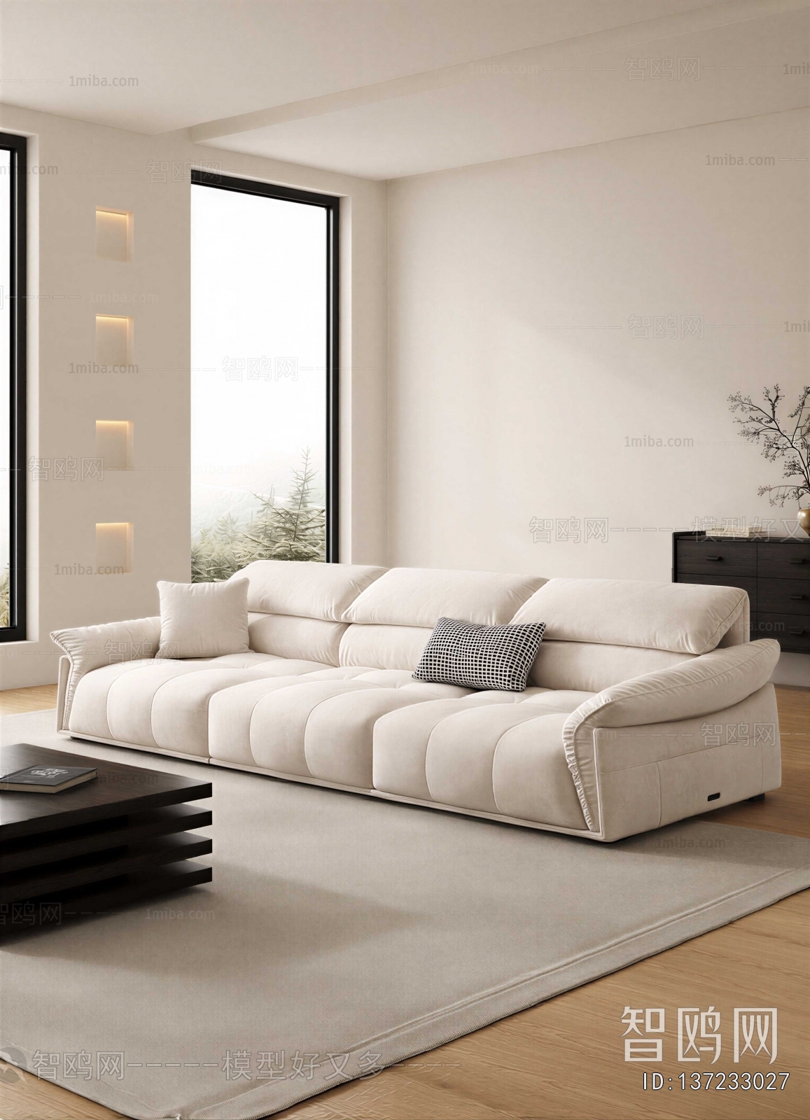 Modern Three-seat Sofa