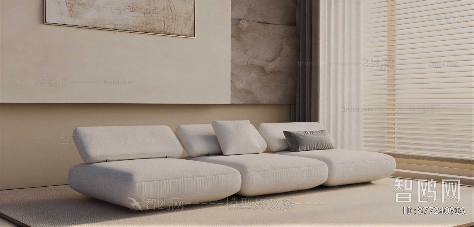 Modern Three-seat Sofa