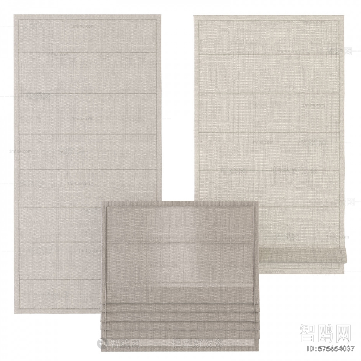 New Chinese Style Roman Curtain