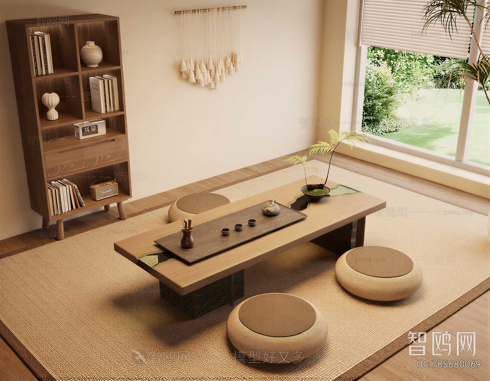 Wabi-sabi Style Tea Tables And Chairs