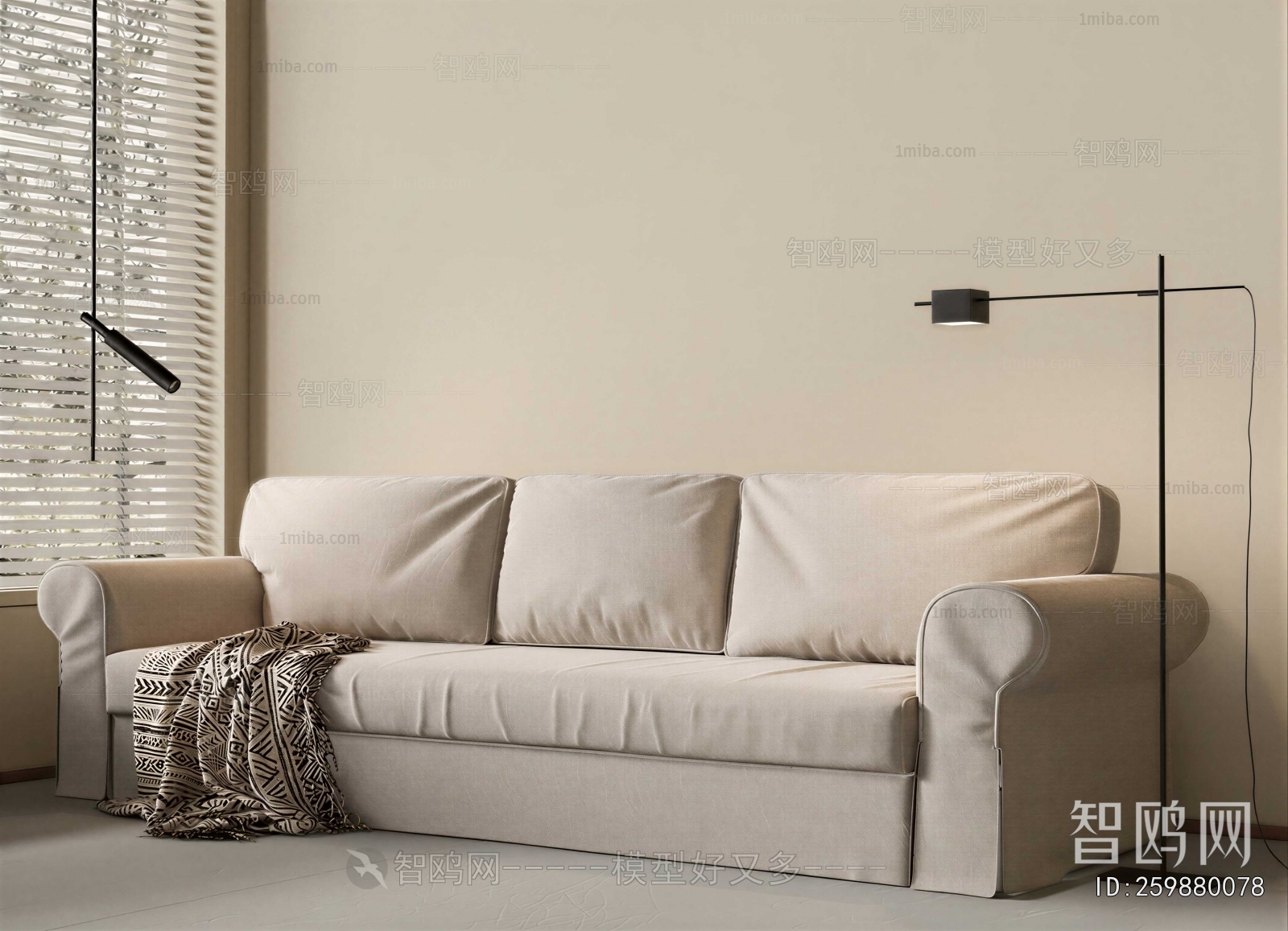 Modern Three-seat Sofa