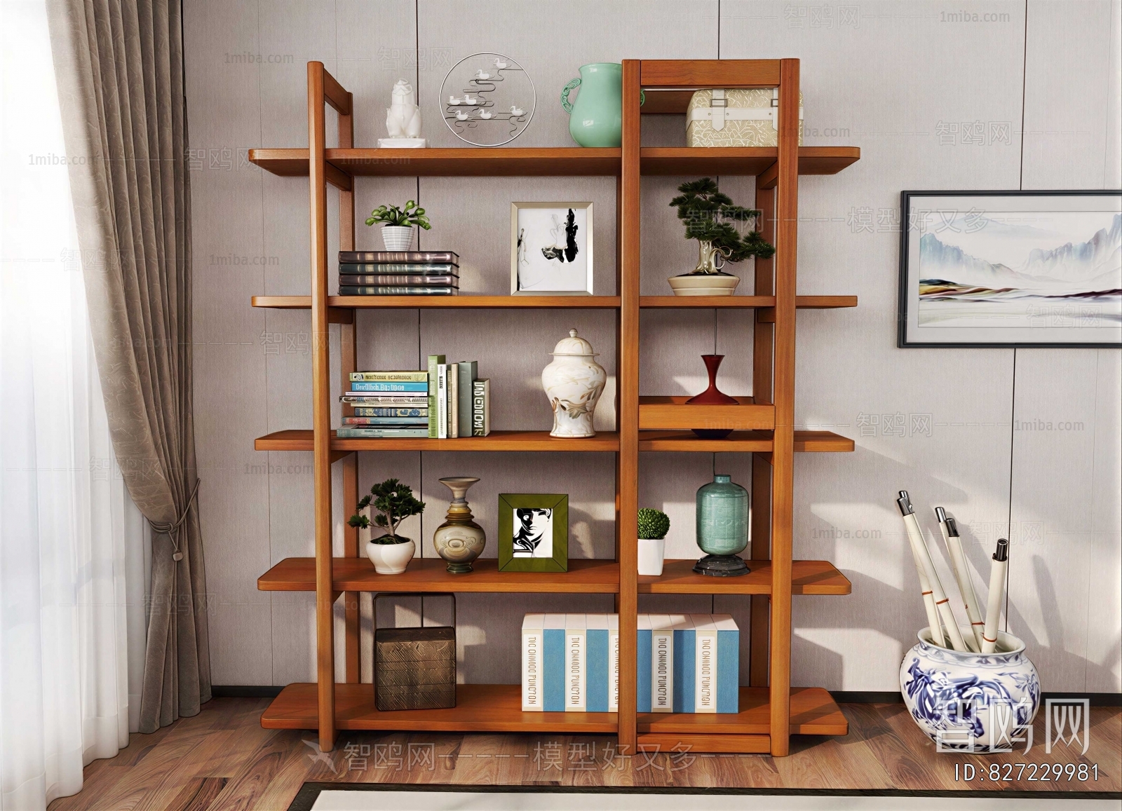 New Chinese Style Bookshelf