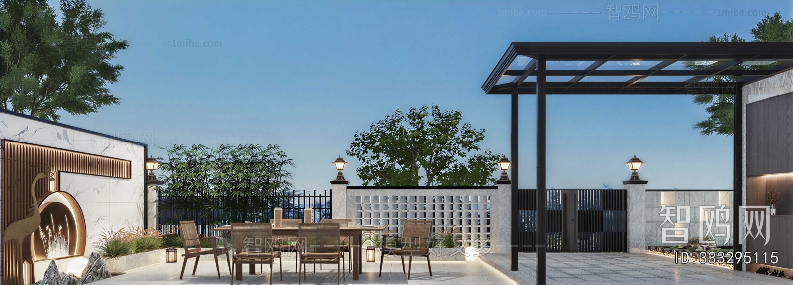 Modern Courtyard/landscape