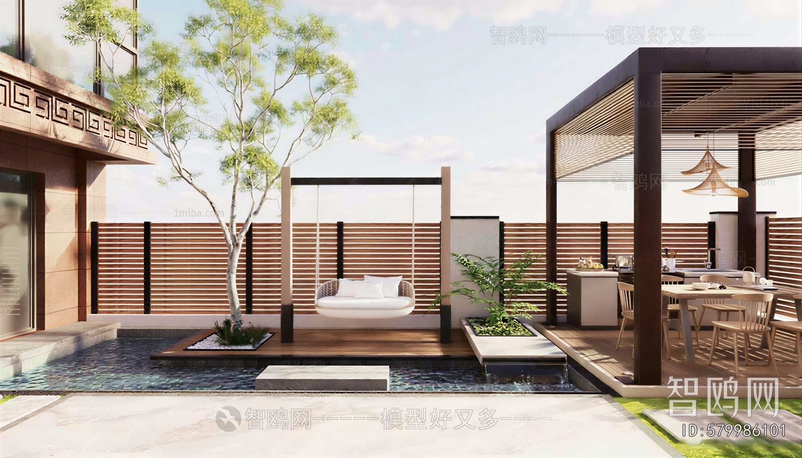 Modern Courtyard/landscape