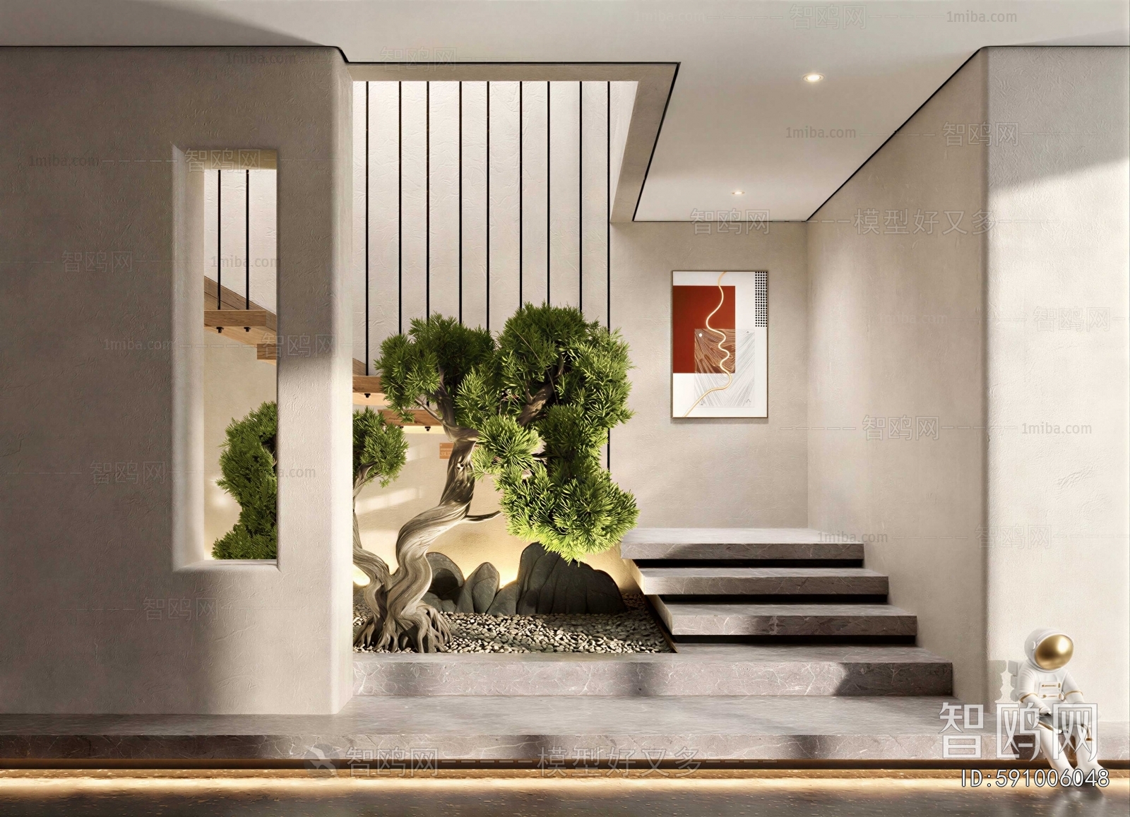 New Chinese Style Stairwell