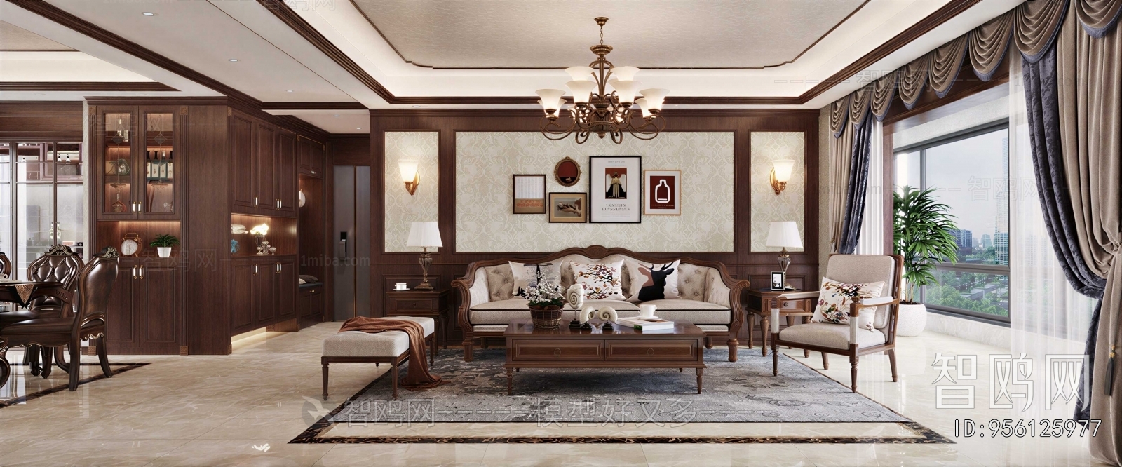 American Style A Living Room