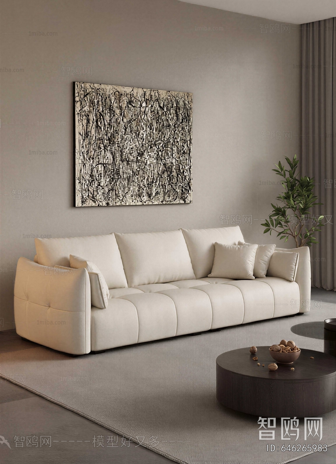 Modern Three-seat Sofa