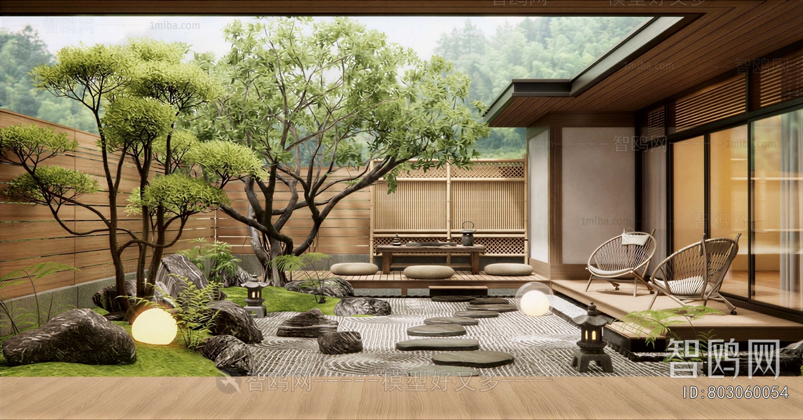 Japanese Style Courtyard/landscape