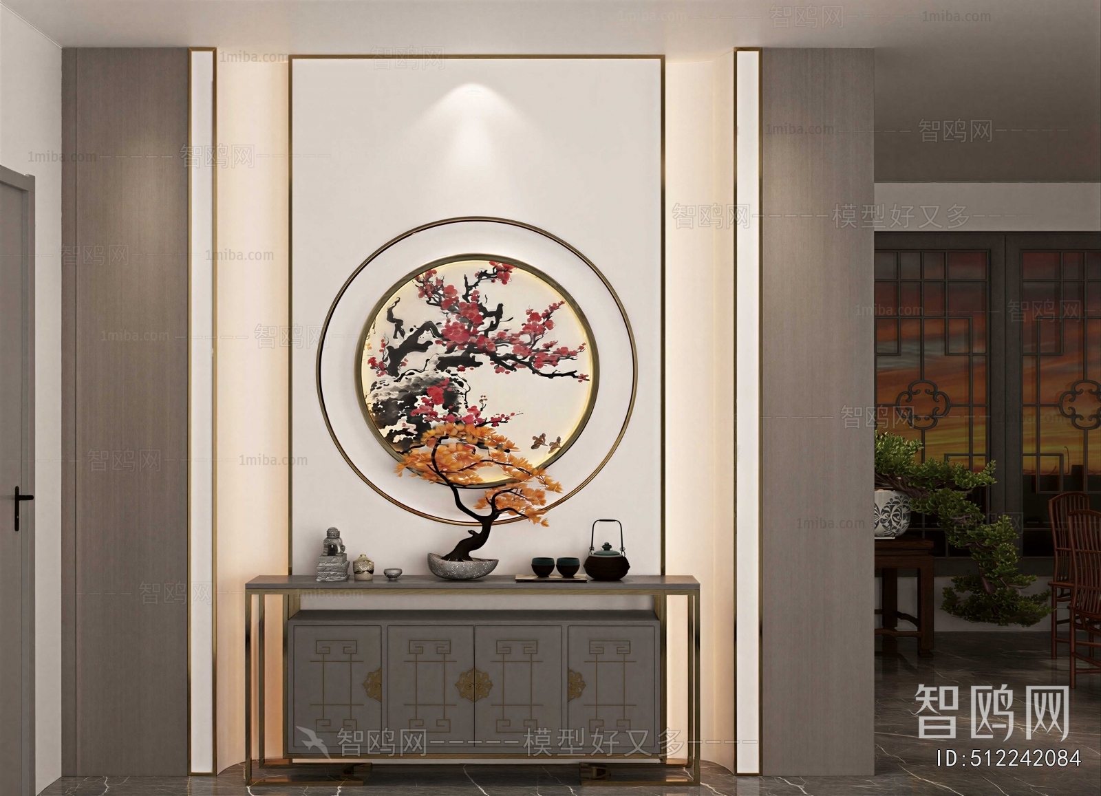 New Chinese Style Hallway