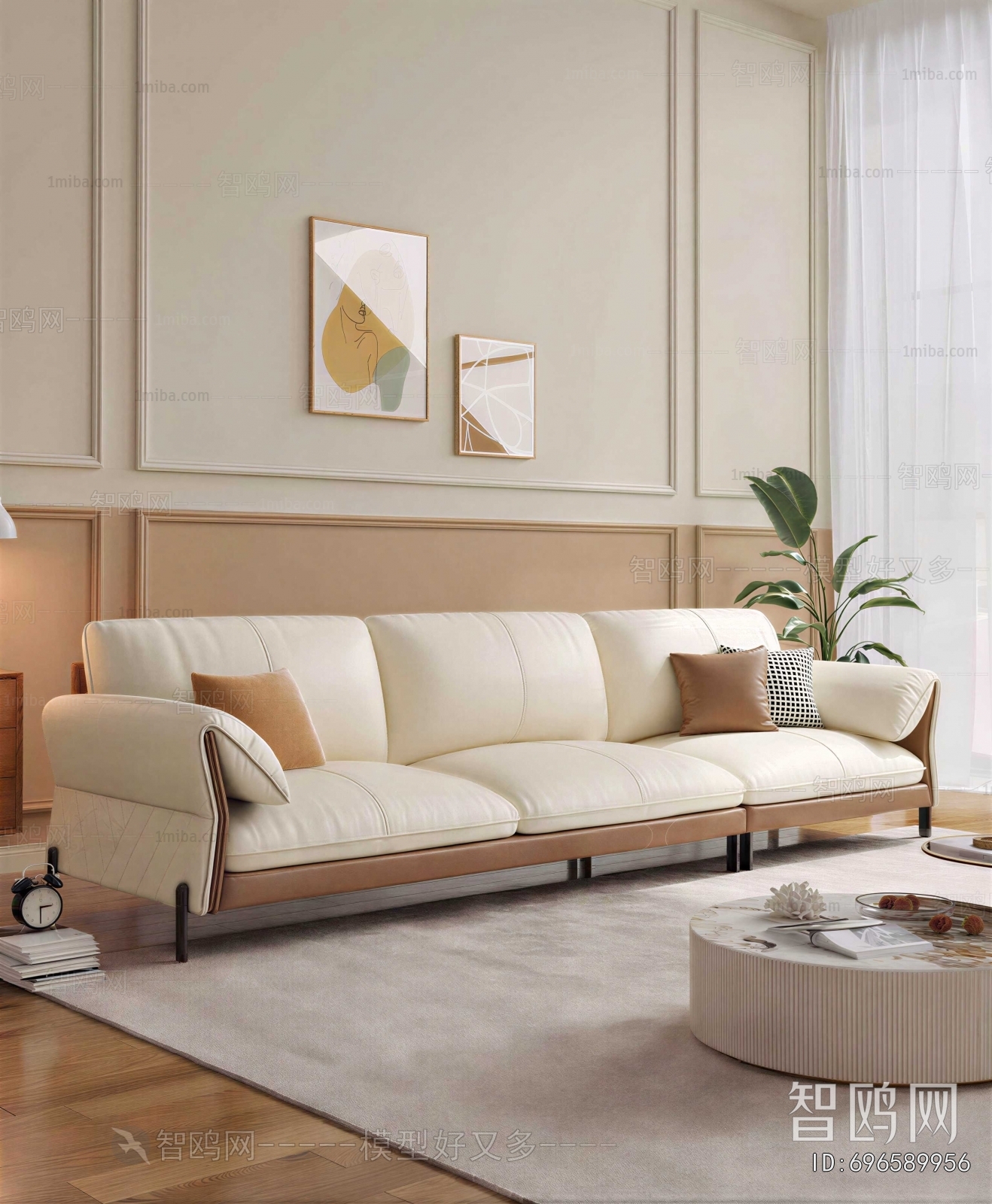 Modern Three-seat Sofa