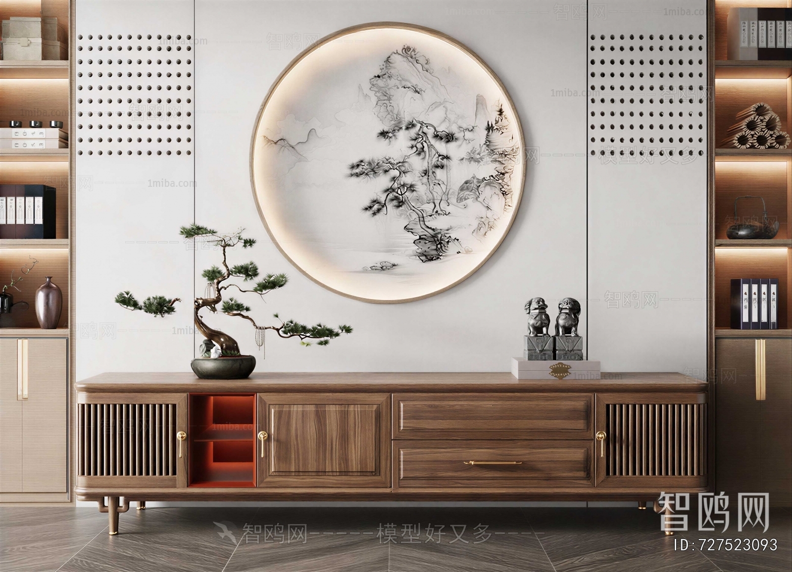 New Chinese Style TV Cabinet