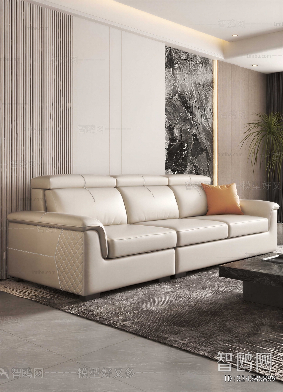 Modern Three-seat Sofa