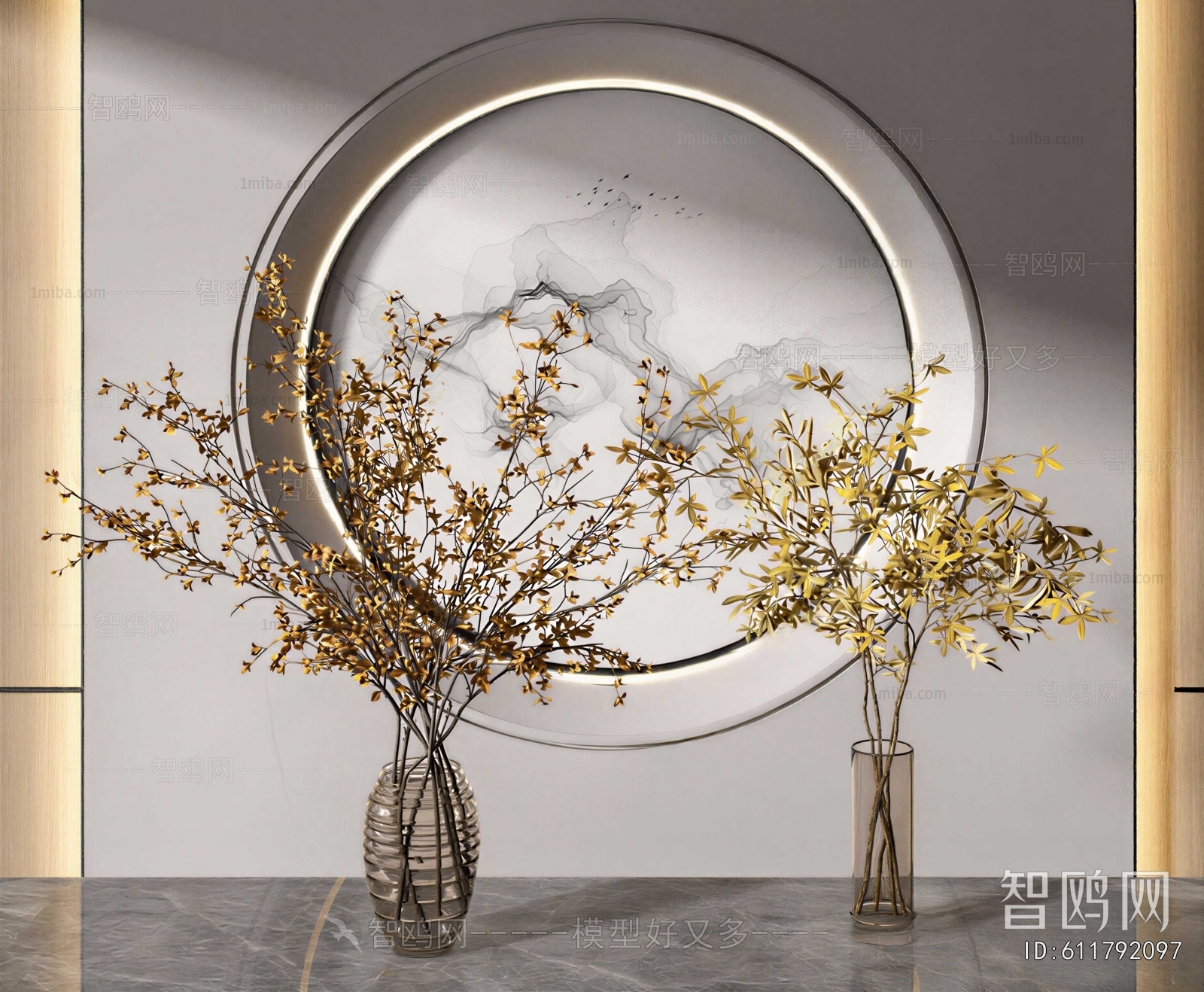 New Chinese Style Aquatic Green Plant