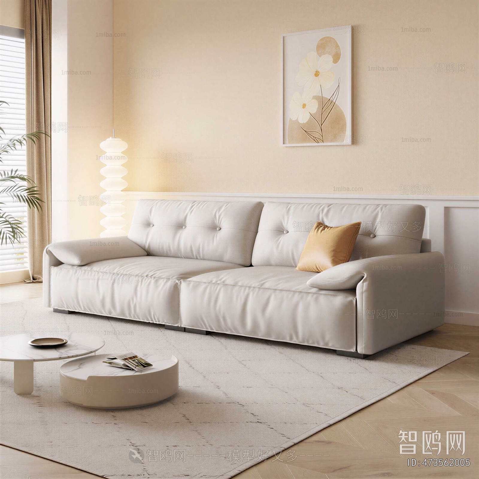 Modern Three-seat Sofa