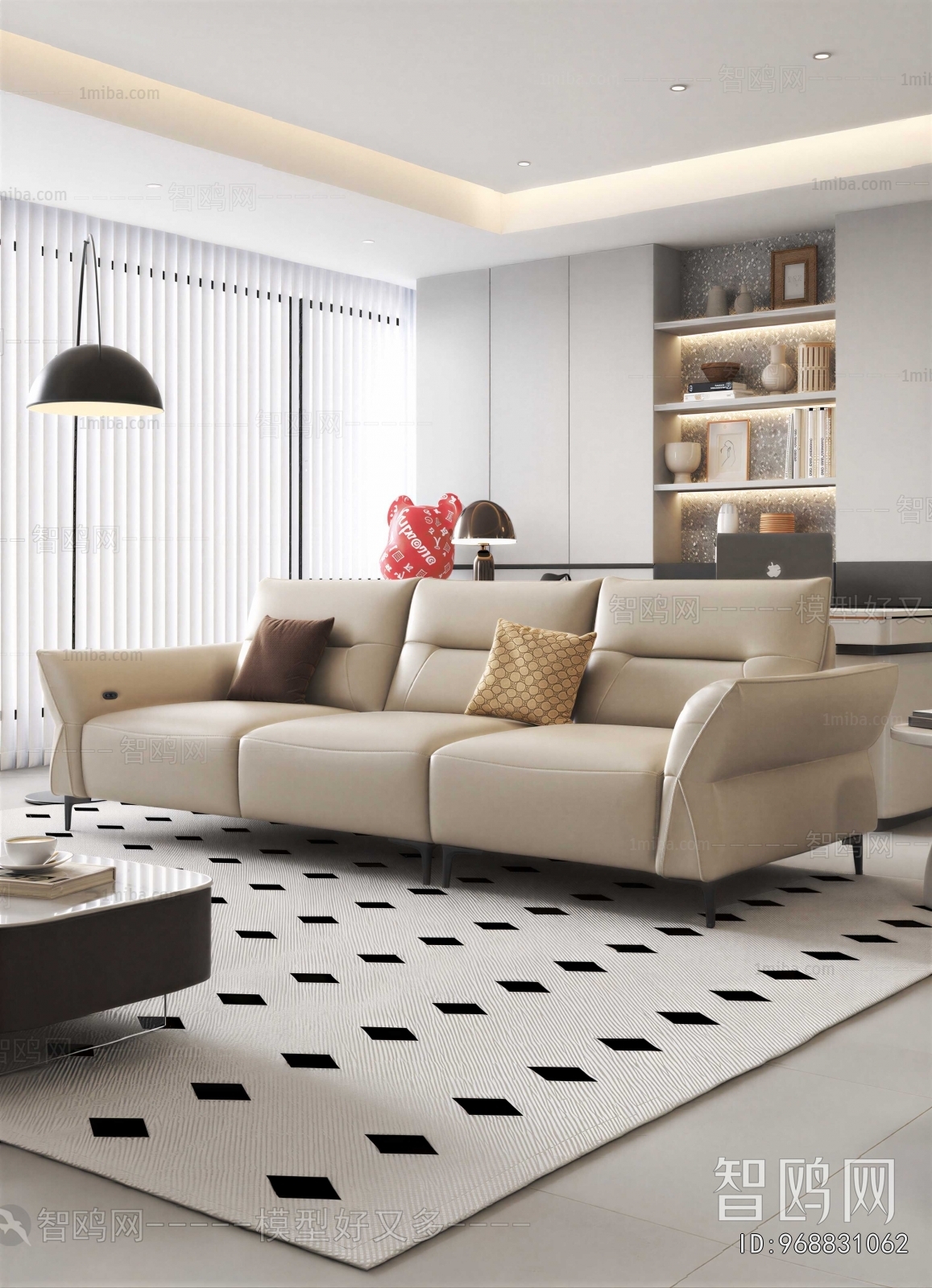 Modern Three-seat Sofa