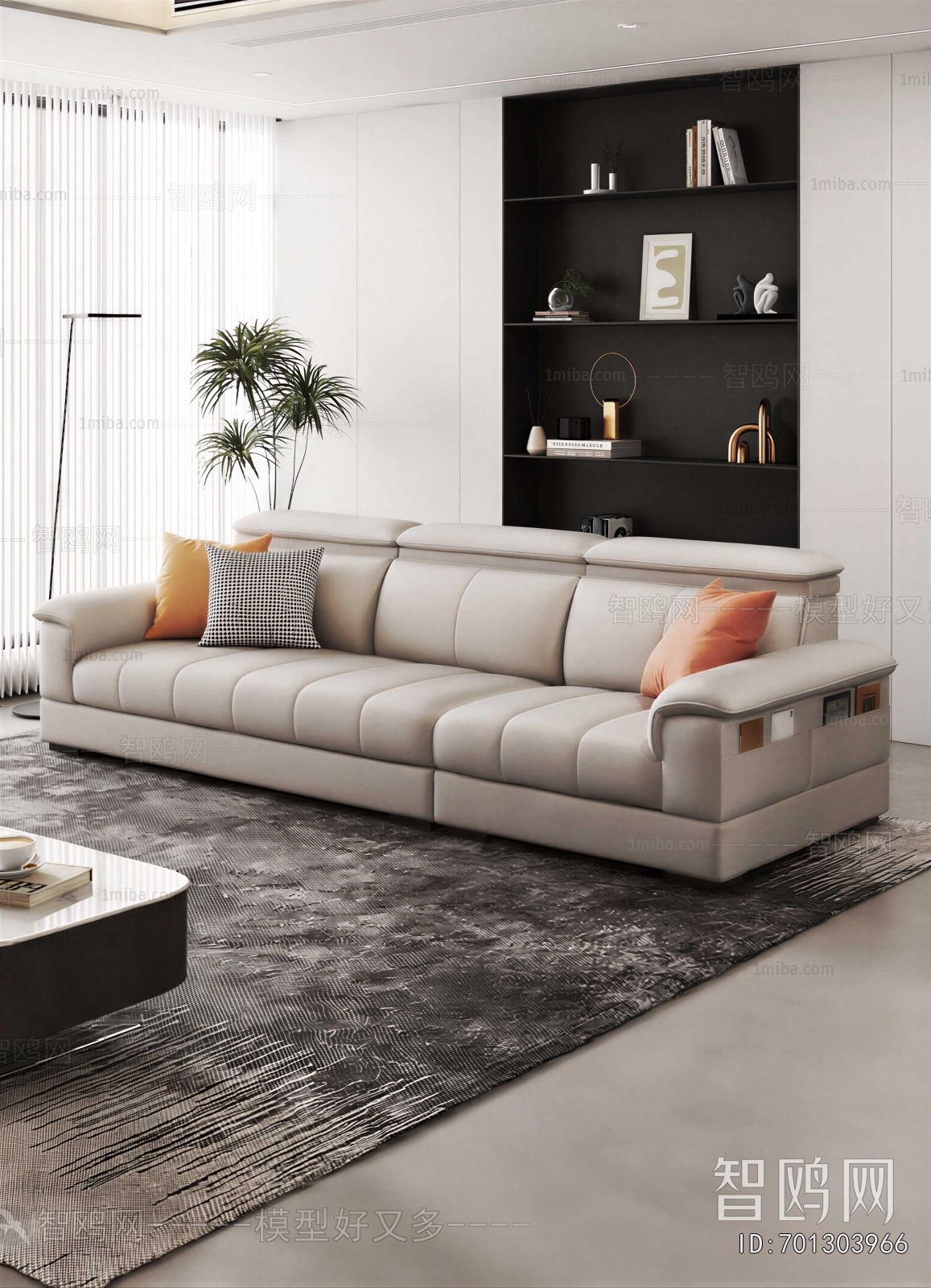 Modern Three-seat Sofa