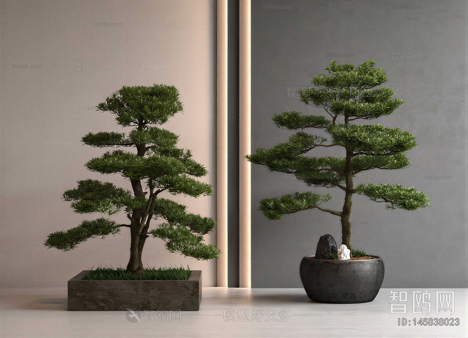 New Chinese Style Ground Green Plant Potted Plants