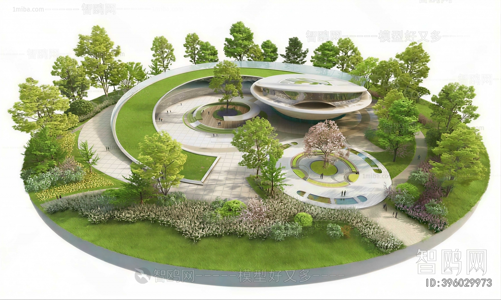 Modern Park Landscape