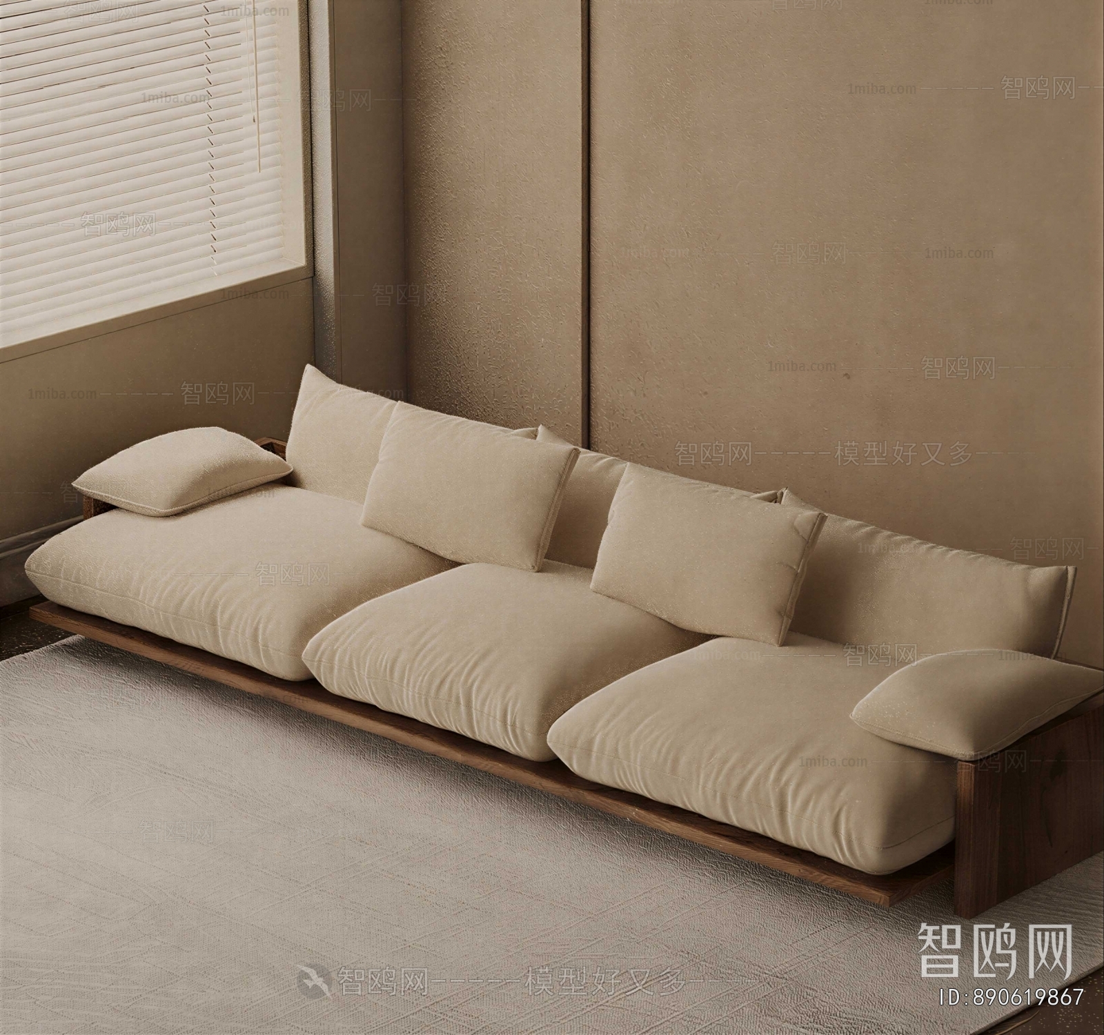 Modern Three-seat Sofa