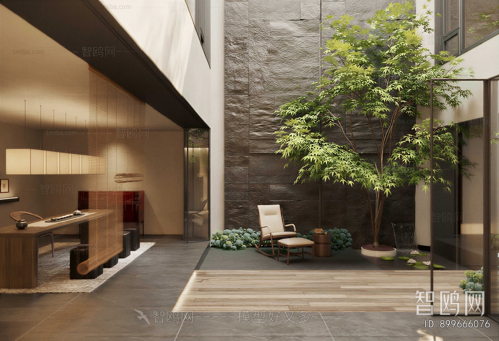 Modern Courtyard/landscape