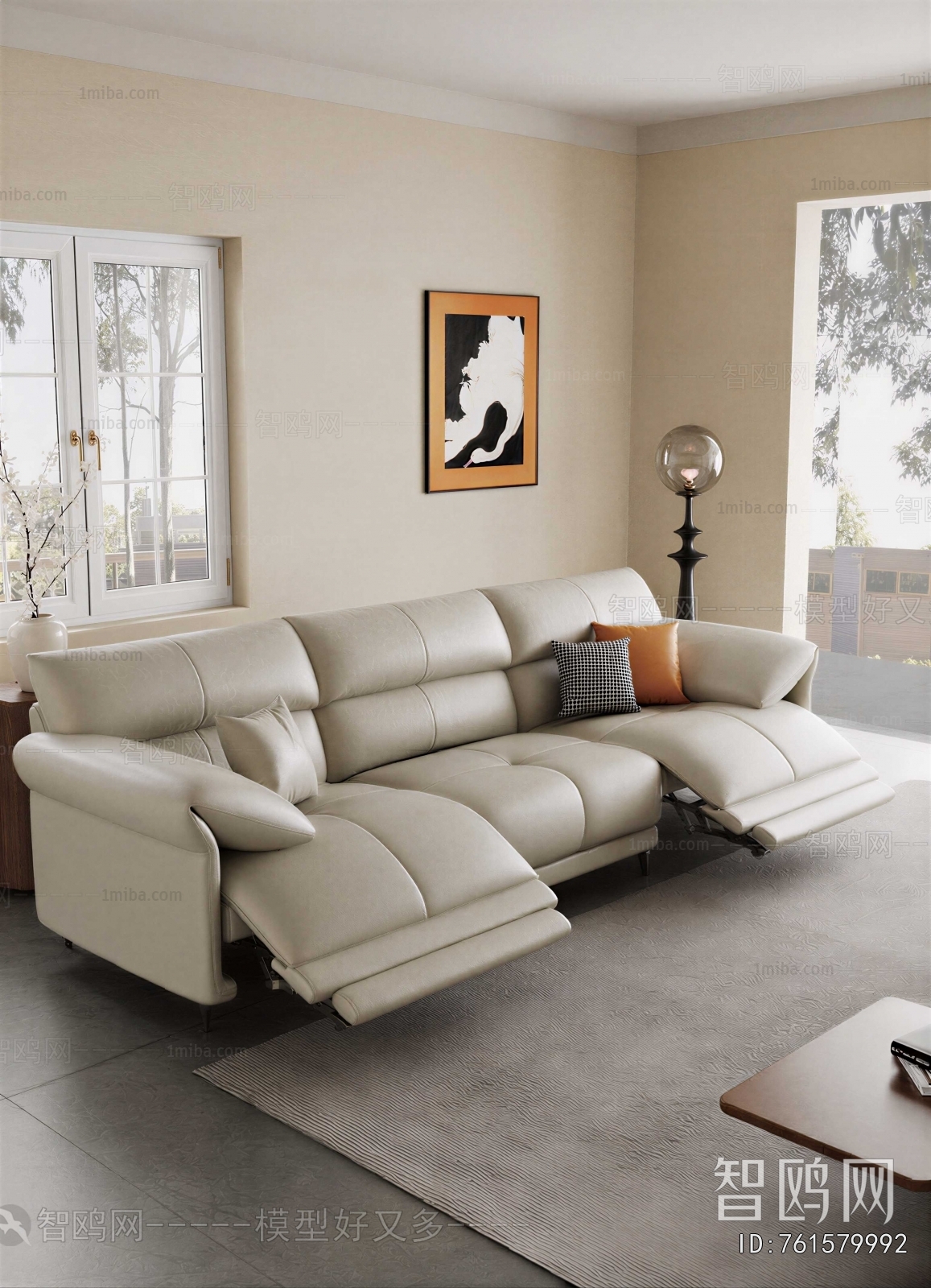 Modern Three-seat Sofa