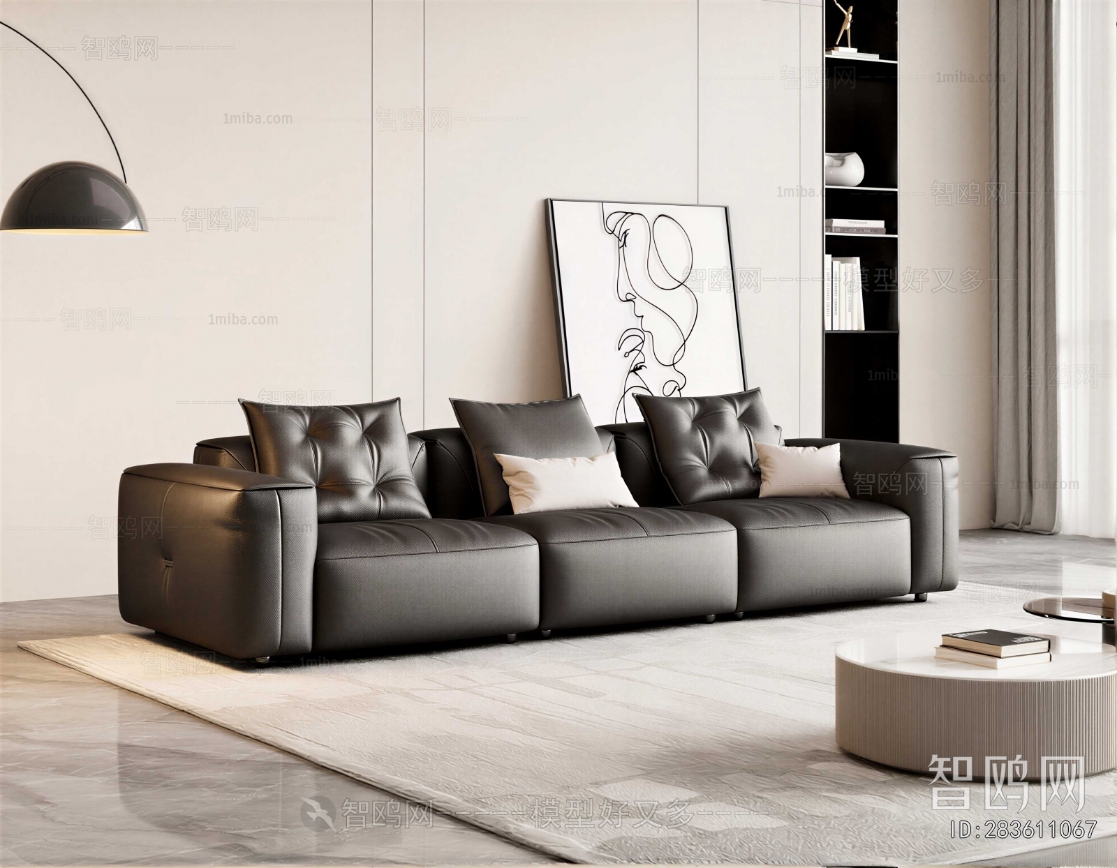 Modern Three-seat Sofa