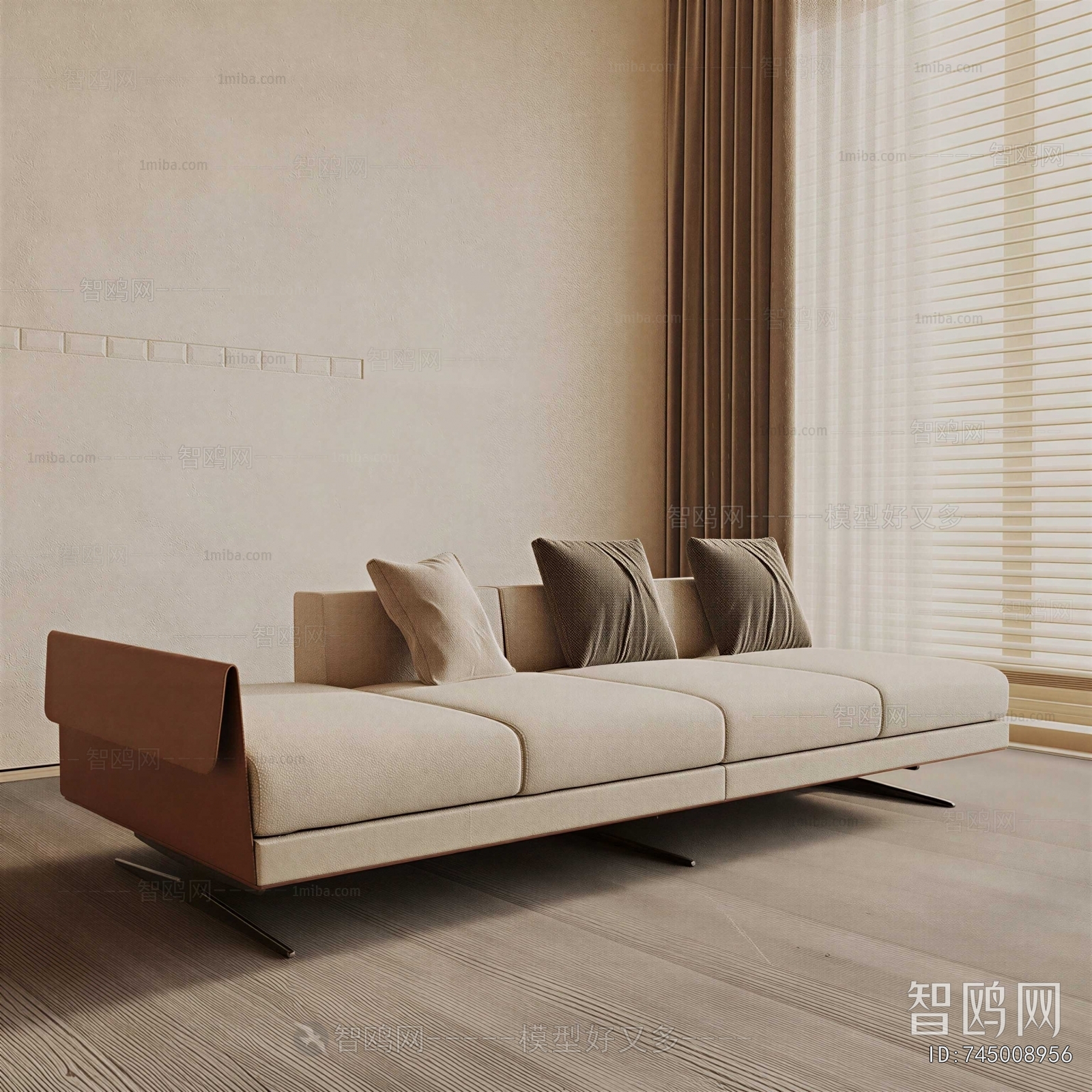 Modern Three-seat Sofa