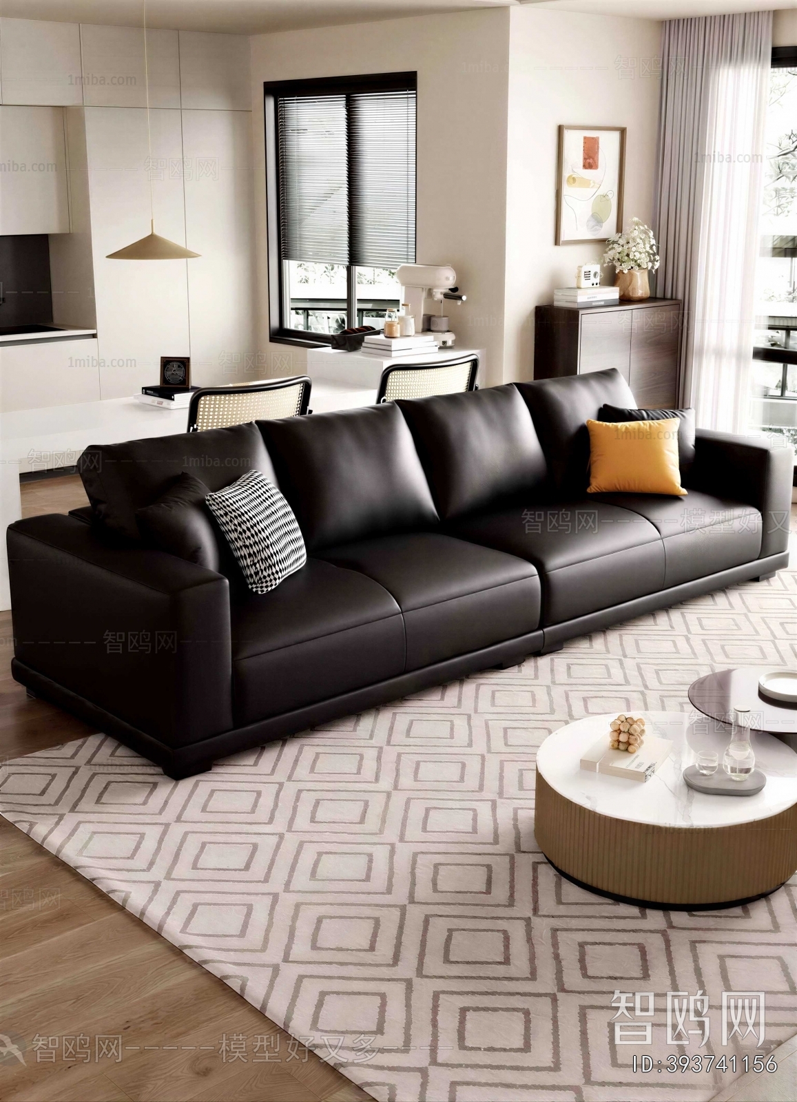 Modern Three-seat Sofa