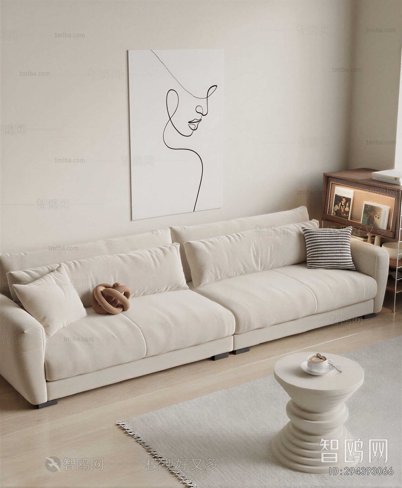 Modern Three-seat Sofa