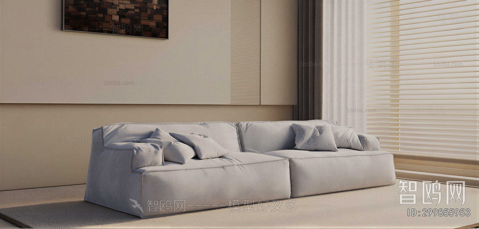 Modern Three-seat Sofa