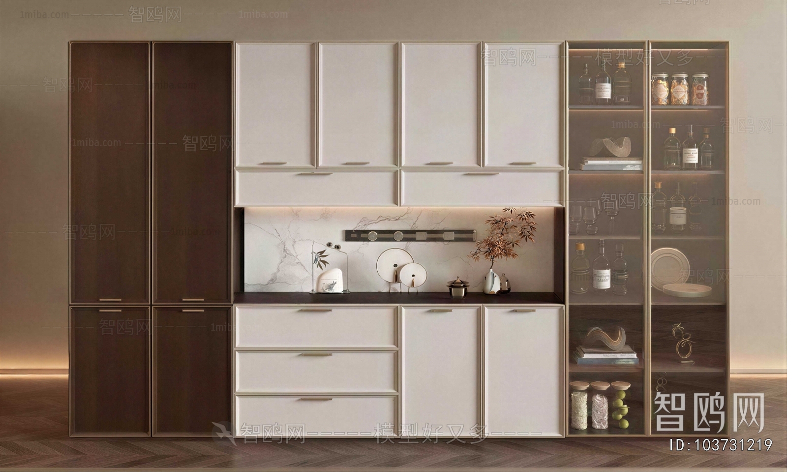 New Chinese Style Wine Cabinet