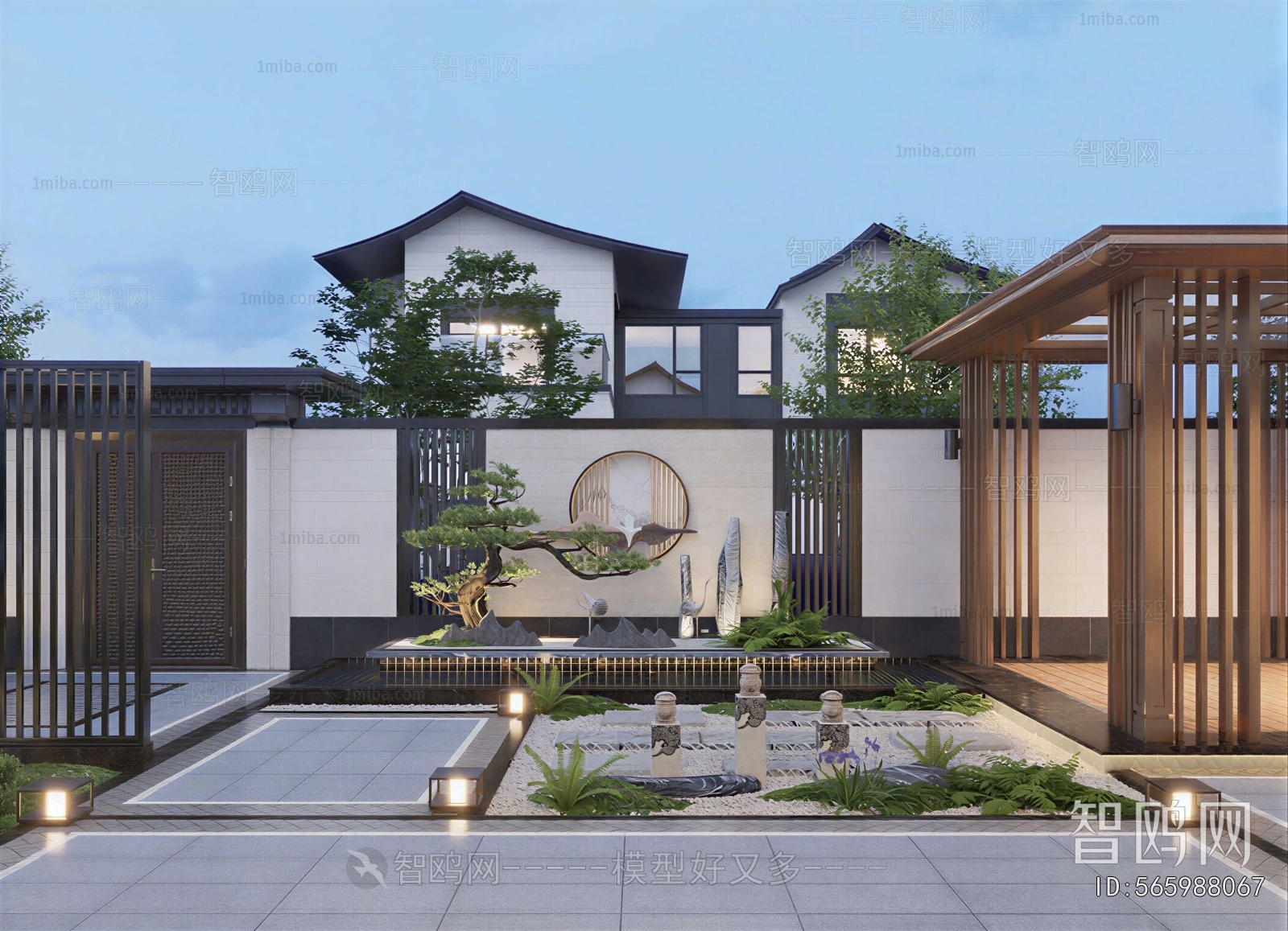 New Chinese Style Courtyard/landscape